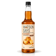 Watson Says: Sugar Free Caramel Coffee & Beverage Syrup - 1 Litre Plastic Bottle