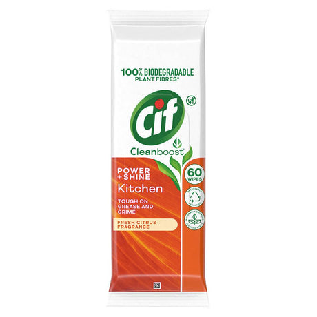 Cif Kitchen Cleaning Wipes (Pack of 60) - Vending Superstore