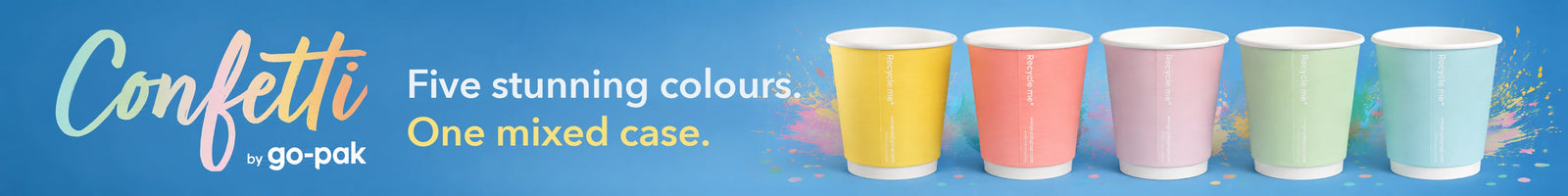 Confetti Mixed Colour Cups