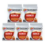 Tassimo Kenco Cappuccino Coffee Pods, 8 Capsules (Pack of 5)