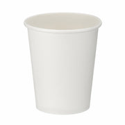 8oz White Single Wall Hot Cup (Box of 1000)