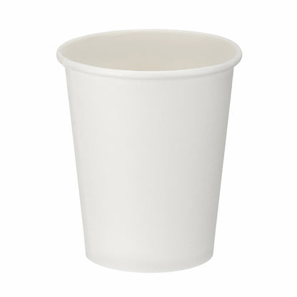 8oz White Single Wall Hot Cups - Box of 1000