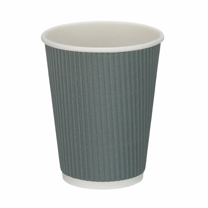 12oz Grey Ripple Takeaway Coffee Cups - Case of 500