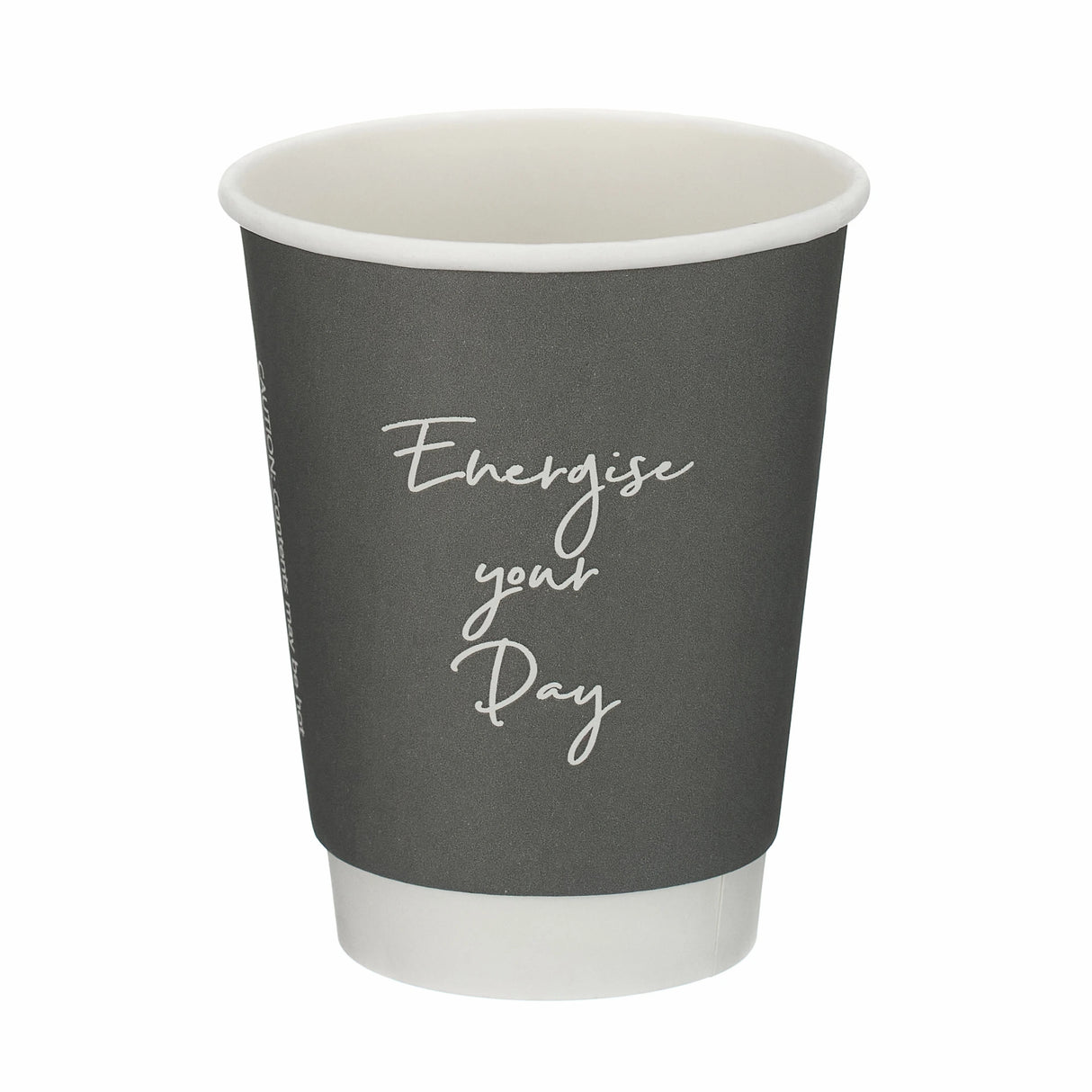 12oz Grey Signature Double Wall Coffee Cup - Takeaway Coffee Cups (Box of 500)