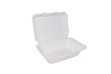 Edenware - Moulded Fibre Clamshell Regular Meal Boxes - Takeaway Food Packaging - 7" x 5" - (Case of 500)