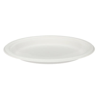 9" Bagasse Round Plates - Pack of 125