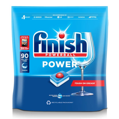 Finish Power All in One Dishwasher Tablets - Pack of 90