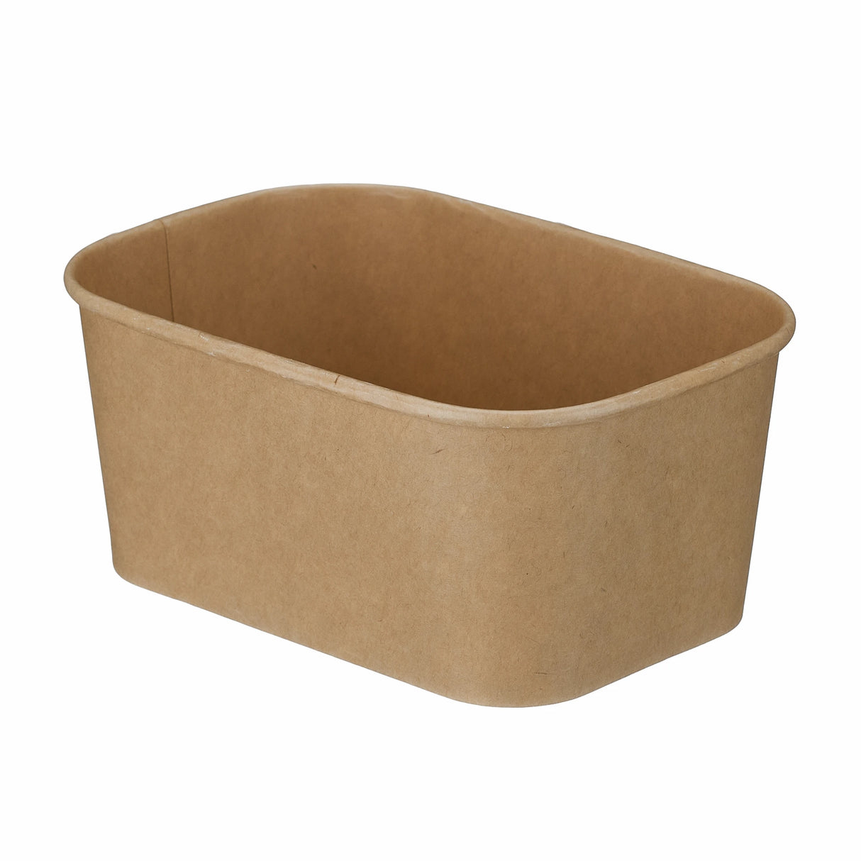 Edenware Rectangular Kraft Deli / Salad / Food Takeaway Bowl 1000ml - Cardboard - (Pack of 50)