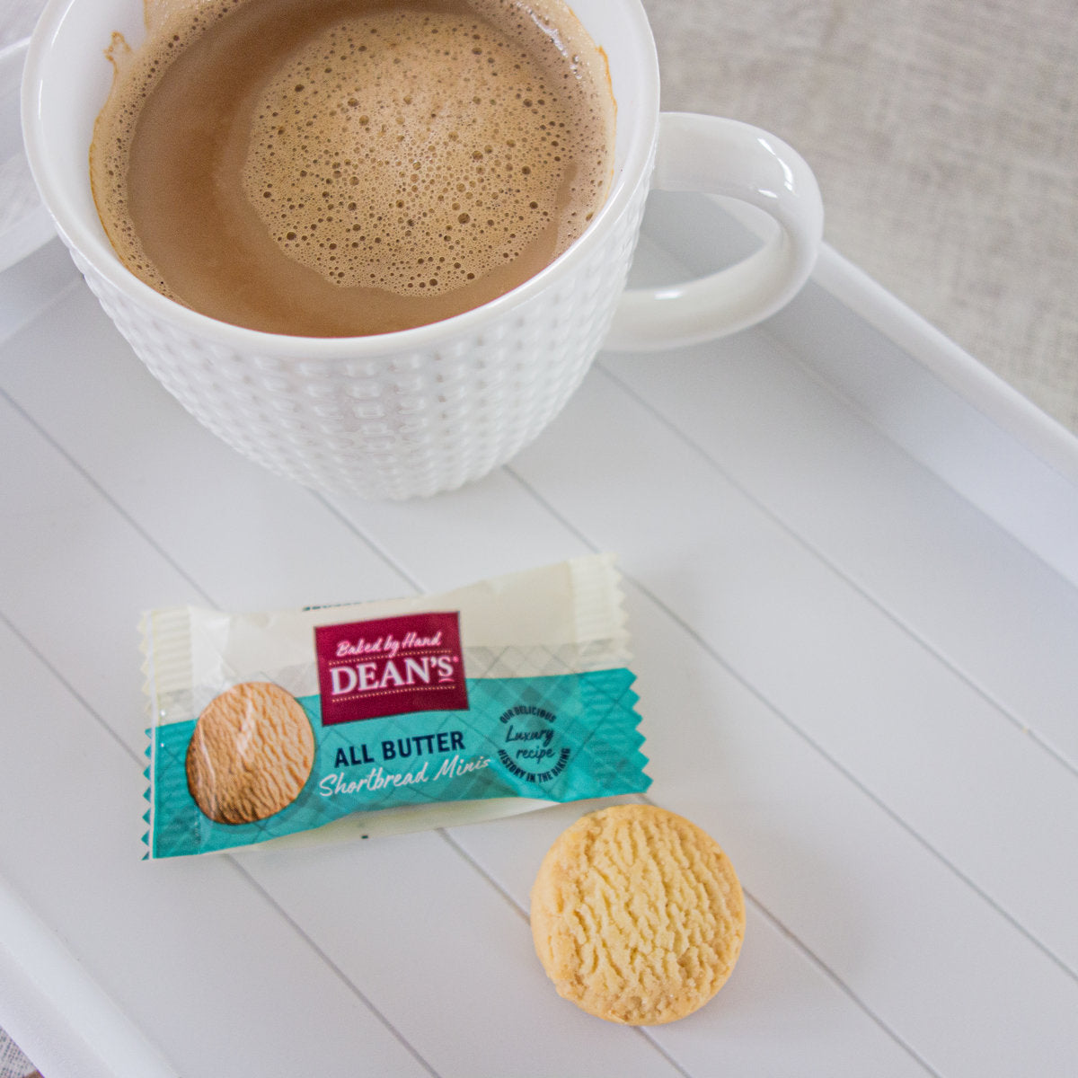 Dean's Individually Wrapped All Butter Shortbread Mini Rounds 10g - Pack of 100