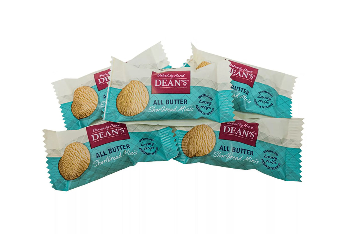 Dean's Individually Wrapped All Butter Shortbread Mini Rounds 10g - Pack of 100