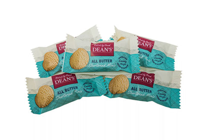 Dean's Individually Wrapped All Butter Shortbread Mini Rounds 10g - Pack of 100