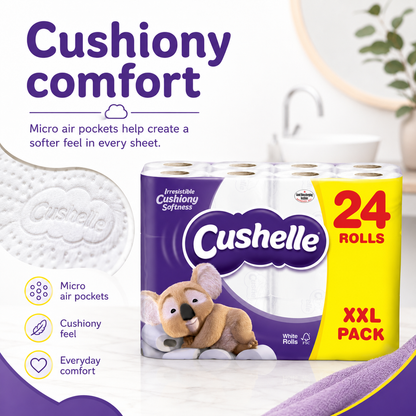 Cushelle Toilet Rolls – 24 Pack