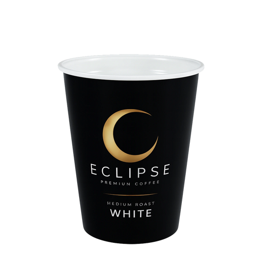 12oz Foil Sealed Drinks - Eclipse White Coffee - Nescafe & Go Compatible (Pack of 10 Cups)