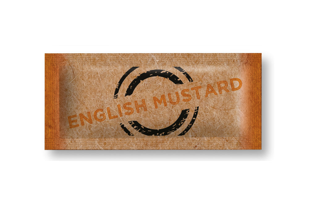 English Mustard Individually Wrapped Sachets - 5g (Box of 300)