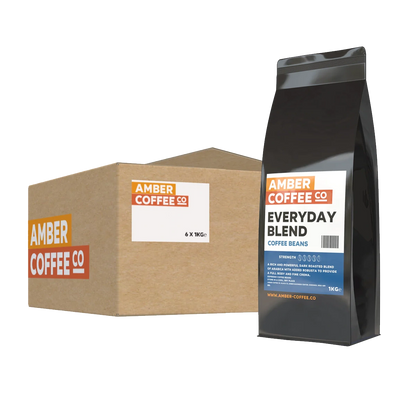Amber Coffee Co - Everyday Blend - Premium Coffee Beans (Full Case or 1KG Bags)
