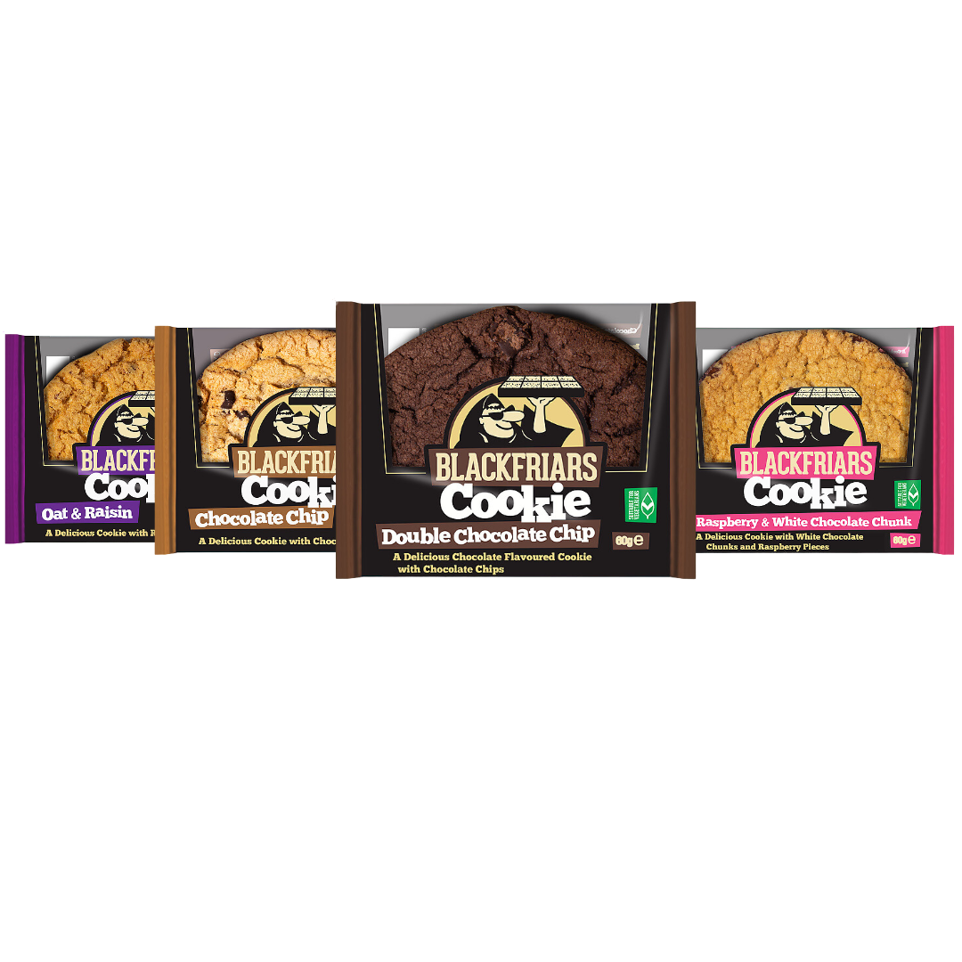 BlackFriars Individually Wrapped Cookies - Mixed Cookies (4 flavours) - Box of 16