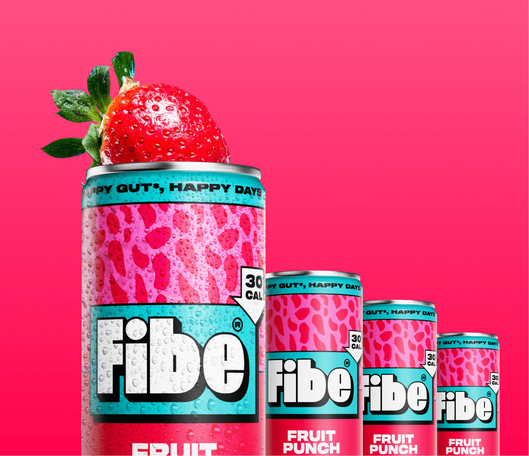 Fibe Fruit Punch Prebiotic Soda 250ml (Pack of 12)