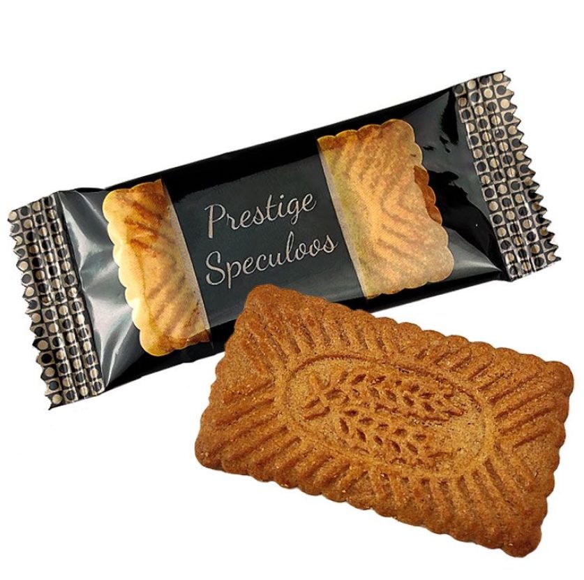 Prestige: Individually Wrapped Caramelised Speculoos Biscuit Portion Packs - (Box of 300)