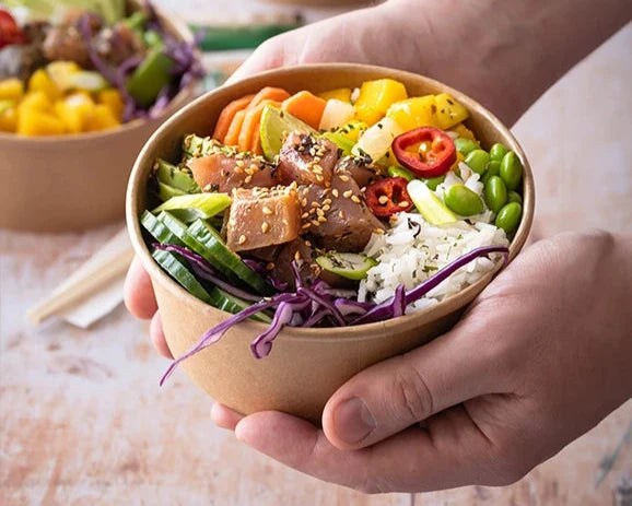 750ml Round Kraft Deli Bowls - Case of 300