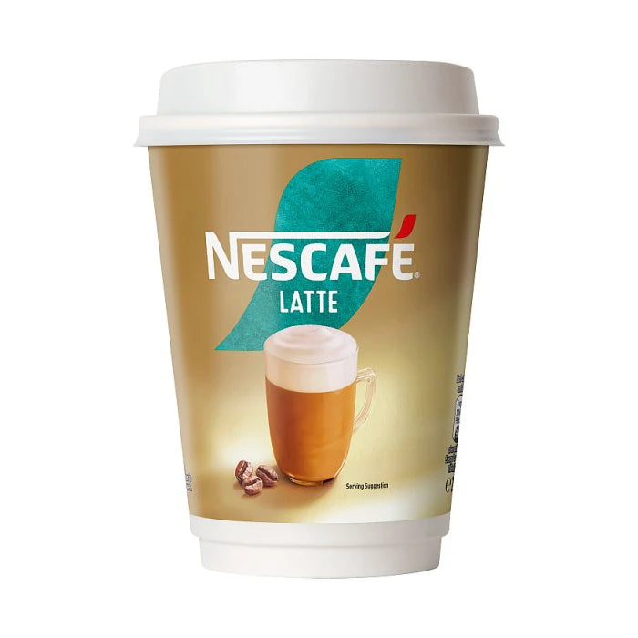 Nescafe & Go - Latte - 12oz Foil Sealed Drinks (Pack of 8 Cups)