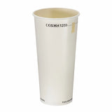 White Paper Pint Tumbler (568ml) with Window – Aqueous Lined  Biodegradable(Box of 500)
