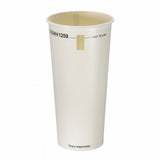 White Paper Pint Tumbler (568ml) with Window – Aqueous Lined  Biodegradable(Box of 500)