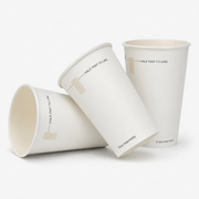 White Paper Half-Pint Tumblers 284ml with Window - Aqueous Lined - Box of 500