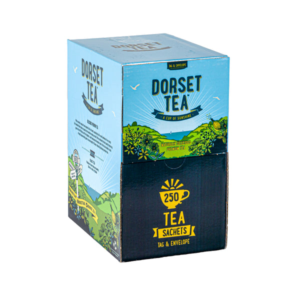 Dorset Tea: Sunshine Blend Envelope Tea Bags - Individually Wrapped Bags (Box of 250)