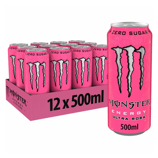 Monster Energy Ultra Rosa - 500ml (Pack of 12)