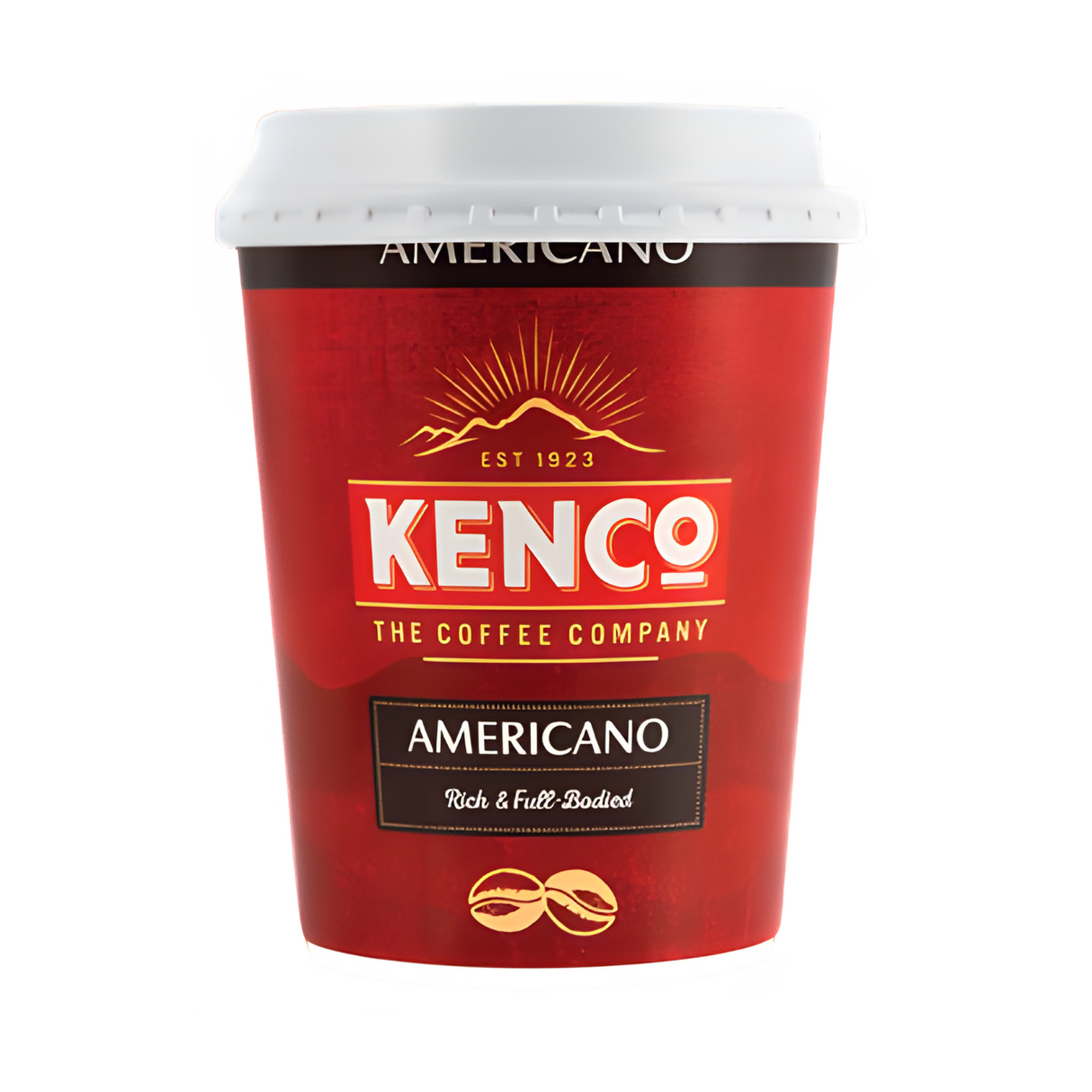 12oz Foil Sealed Drinks - Kenco Americano Black - Nescafe & Go Compatible (Pack of 8 Cups)