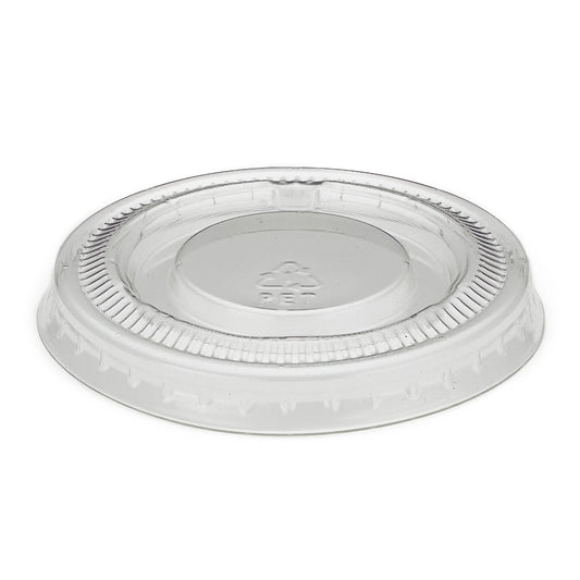 1oz Clear PET Portion Pot Lids - Case of 5000