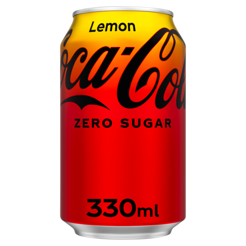 Coke Zero Lemon Cans (Coca Cola) 330ml (24 Pack)
