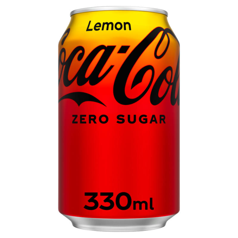 Coke Zero Lemon Cans (Coca Cola) - 330ml (Pack of 24)