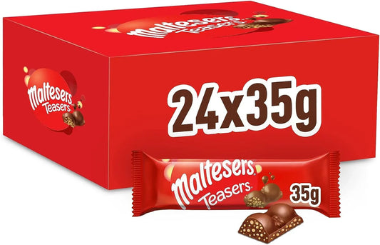 Maltesers Teasers Milk Chocolate & Honeycomb Snack Bar 35g (Box of 24)