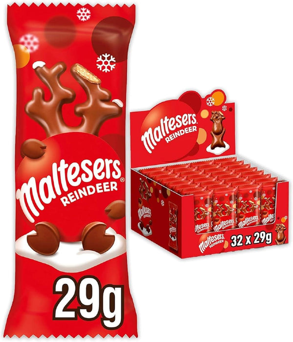 Maltesers Reindeer 29g individual wrapper with box of 32