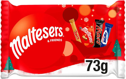 Maltesers & Friends Small Selection Pack 73g front showing the four treats
