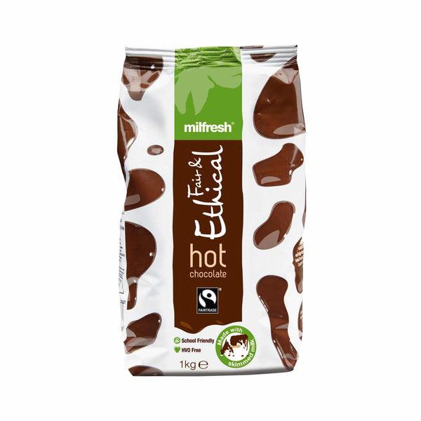 Milfresh Fair & Ethical - Fairtrade Vending Hot Chocolate - 1kg Bag Or 10 x 1kg Case - Vending Superstore