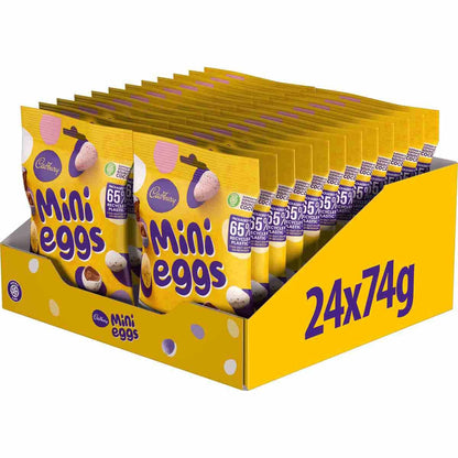 Cadbury Mini Eggs Bags - 74g (Box of 24)