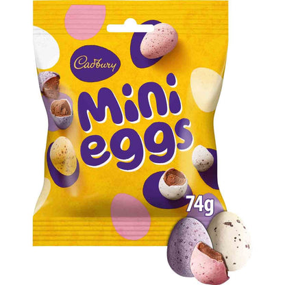 Cadbury Mini Eggs Bags - 74g (Box of 24)