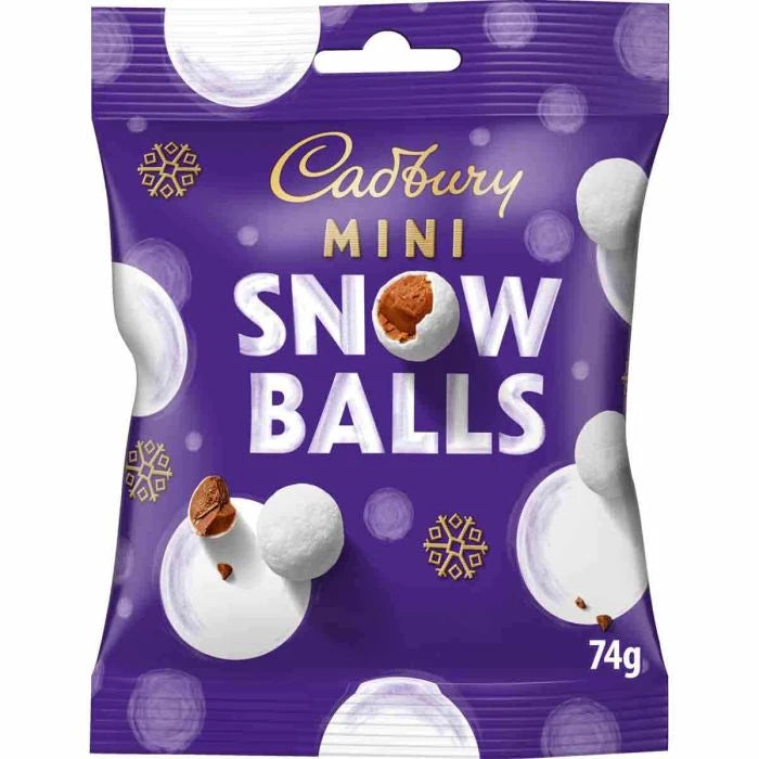 Cadbury Mini Snowballs 74g - Case of 24
