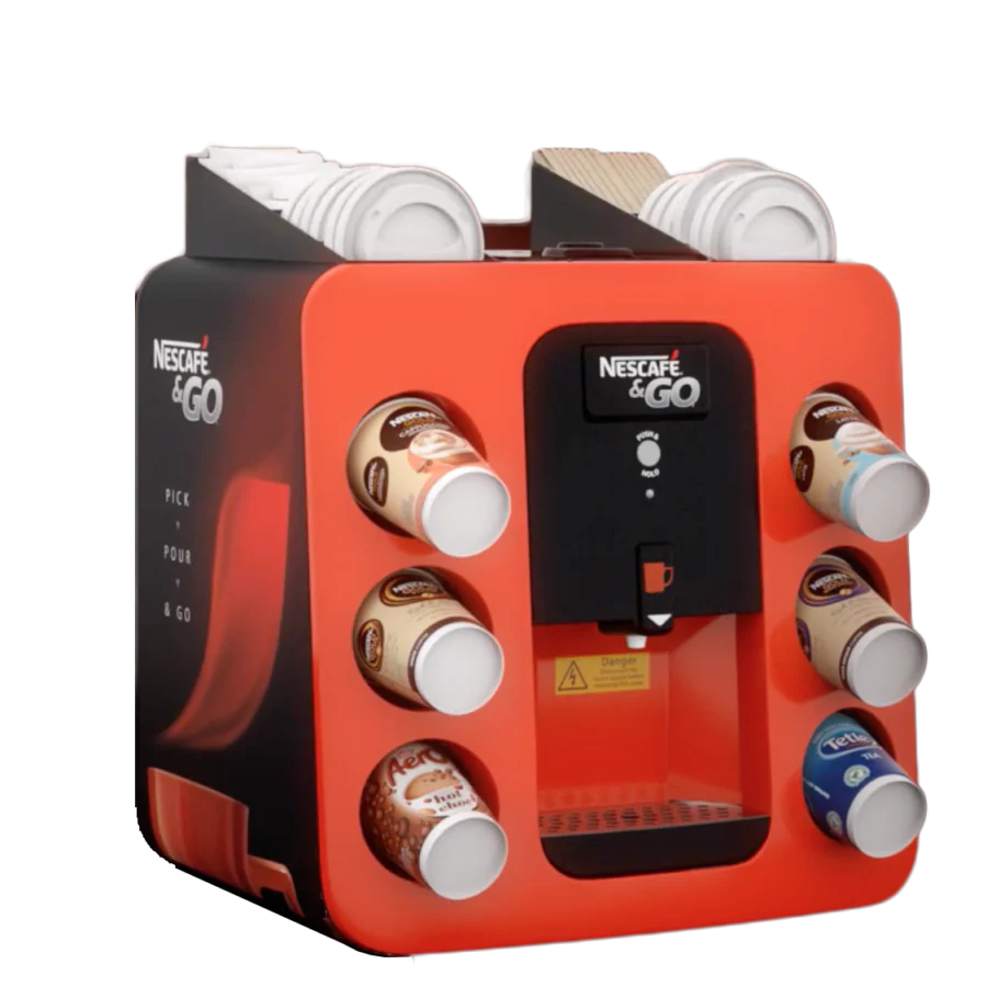 Nescafe and top go machine