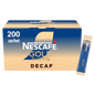 Nescafe Gold Blend Decaf: Individual Coffee Stick Portions - (Box of 200 Sachets)