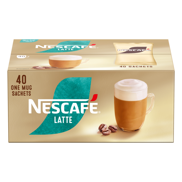 Nescafe Latte: Individual Coffee Stick Portions - (Box of 40)