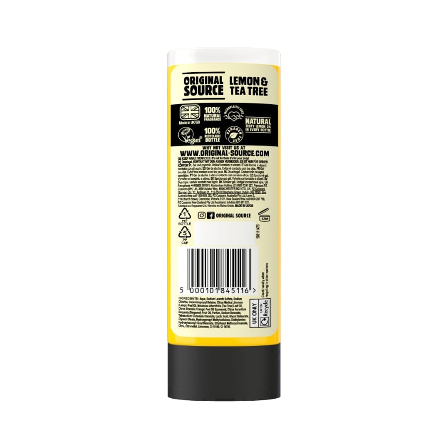 Original Source Lemon and Tea Tree Shower Gel 250ml - Case of 6