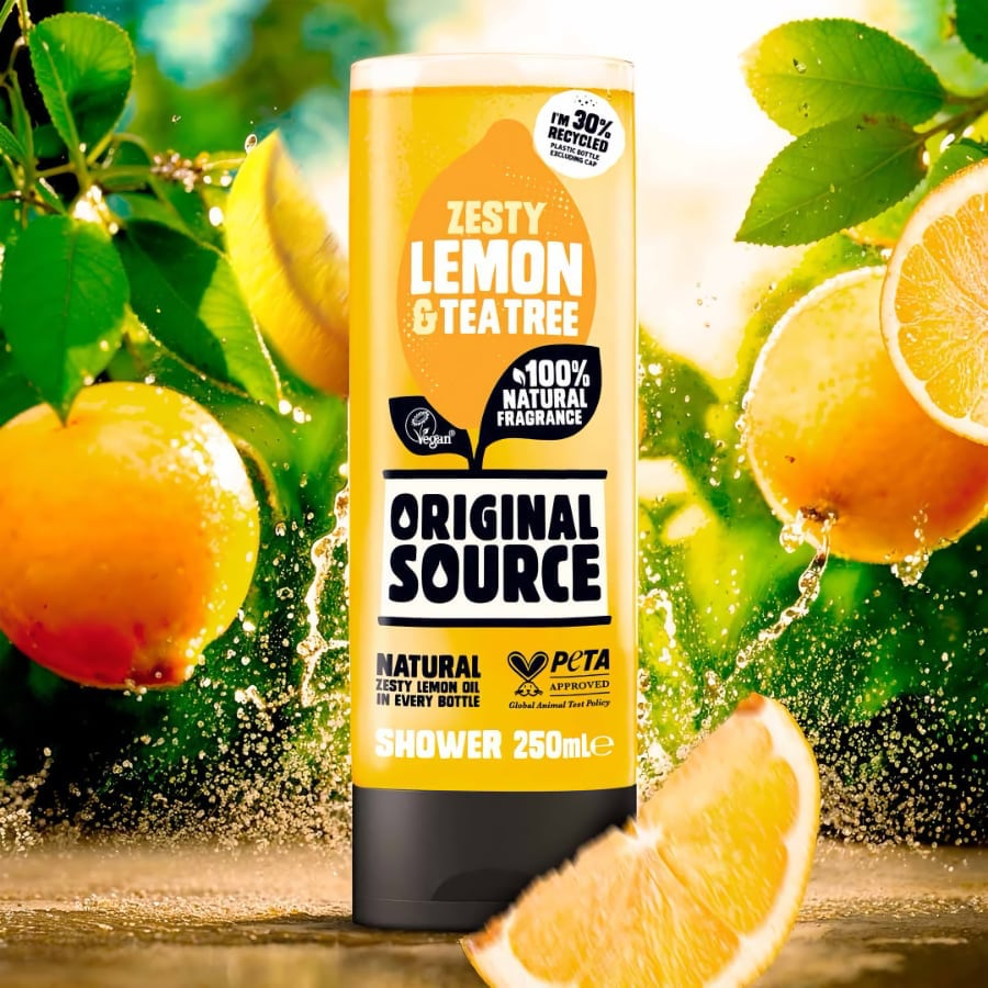 Original Source Lemon and Tea Tree Shower Gel 250ml - Case of 6