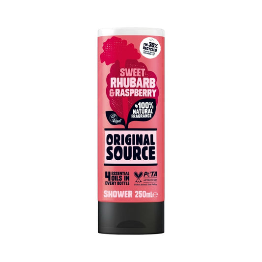 Original Source Rhubarb and Raspberry Shower Gel 250ml - Case of 6