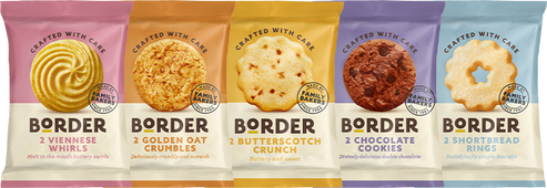 Border Biscuits Mini Packs | 5 Varieties | Box of 100 | Individually ...