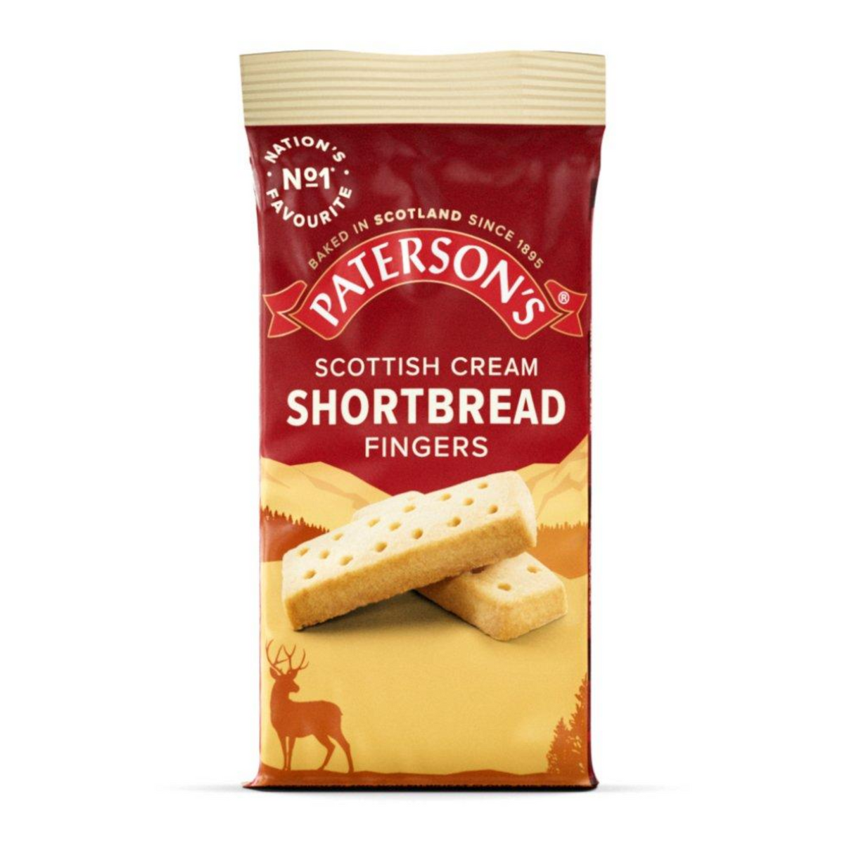 Paterson’s Scottish Cream Shortbread Twin Finger Mini Pack - Individually Wrapped Biscuits - 40g (Box of 48)