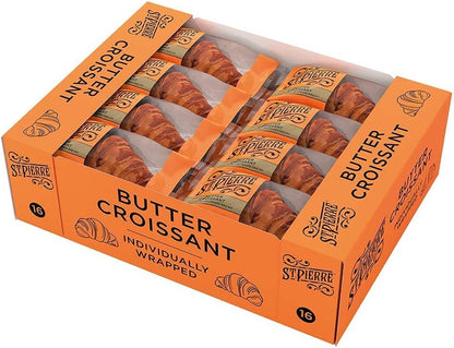 St Pierre Individually Wrapped Butter Croissant 55g - Case of 16 BEST BEFORE 25/10/26
