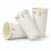 White Paper Pint Tumblers 568ml with Window - Aqueous Lined - Box of 500